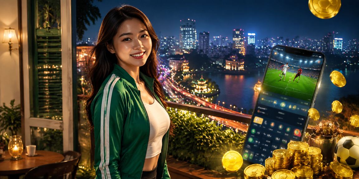 Người chơi sử dụng ưu đãi khuyến mãi tại Hà Nội trong quán cà phê