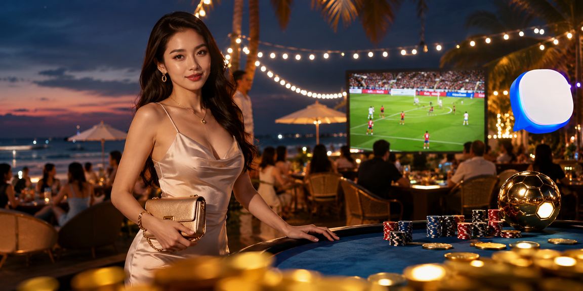 Người hâm mộ bóng đá theo dõi trận đấu và đặt cược tại bãi biển Phú Quốc trên điện thoại